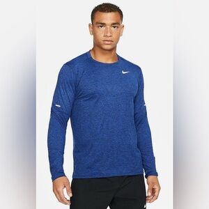 NEW Nike Element Men's Large Dri-FIT 1/2-Zip Running Top - Game Royal DD4756-451